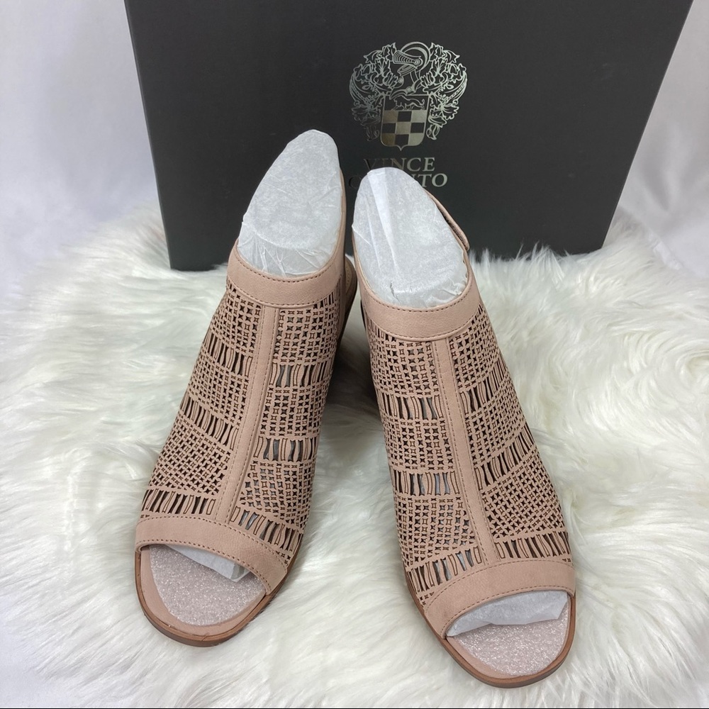 Vince Camuto Keannie Block Heel Open Toe Sandals